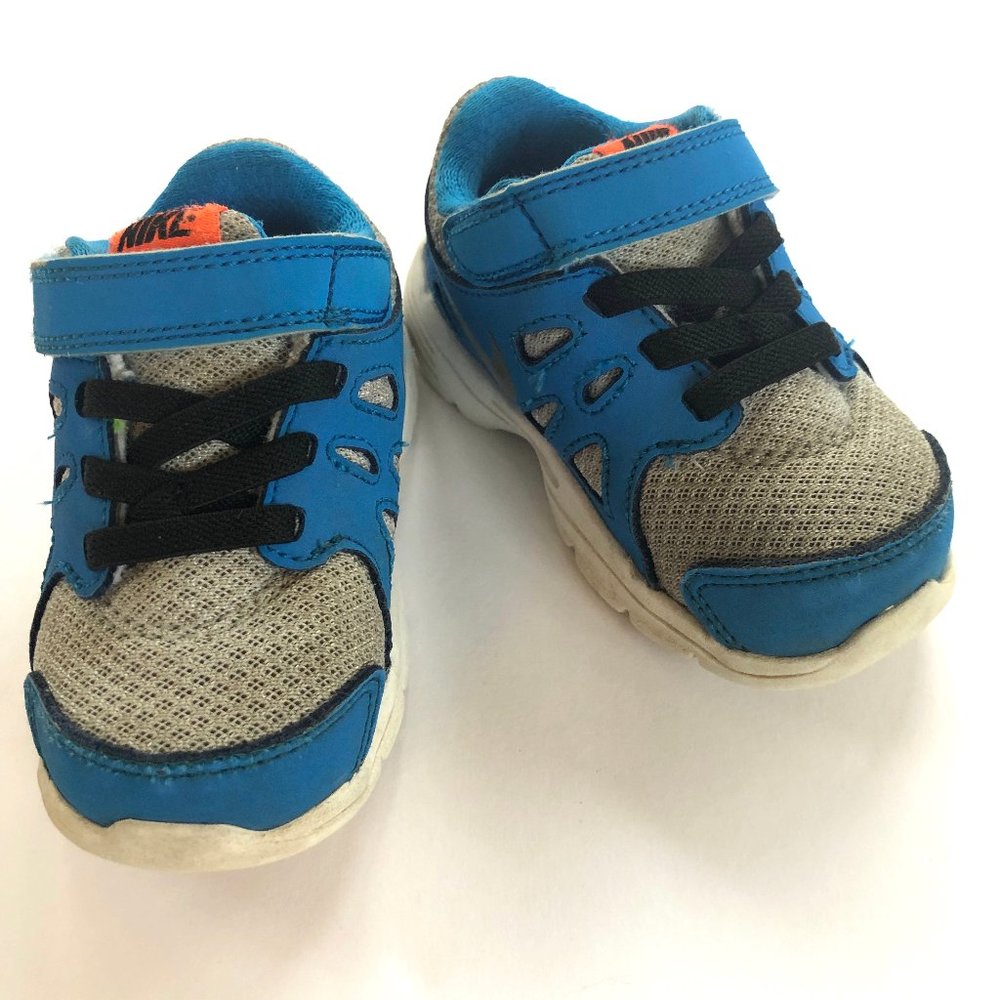 Nike Revolution 2 Sneakers in Blue, Gray + Orange